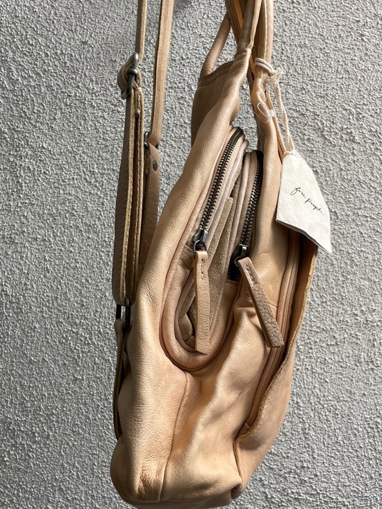 FREE PEOPLE LEATHER CONVERT. SLING BACKPACK NWT main image 9